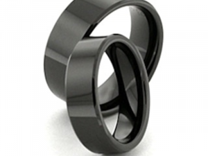 black zirconium rings